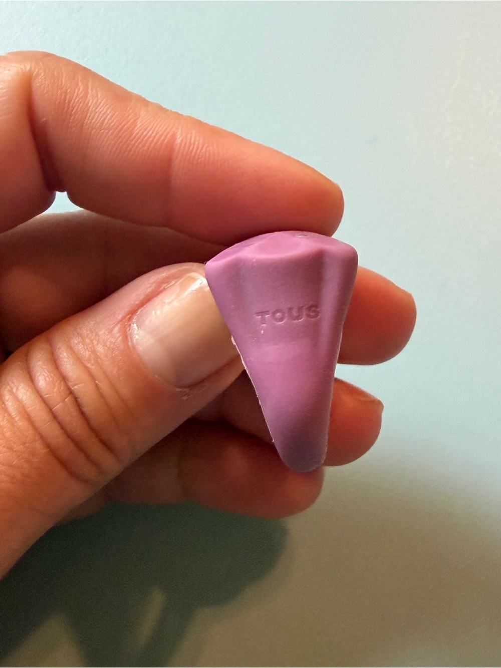 Tous Matte Pink / Purple Bear Rubber Ring - Size 6 - Picture 3 of 4